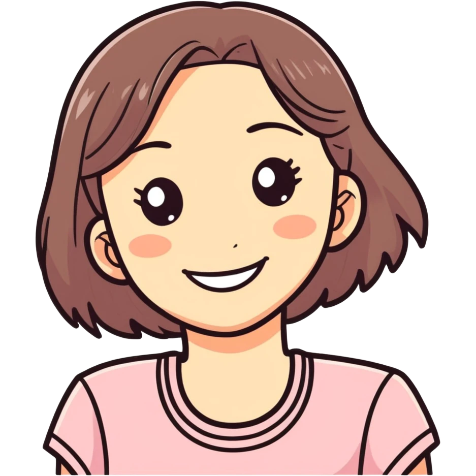 A girl  smile emoji
