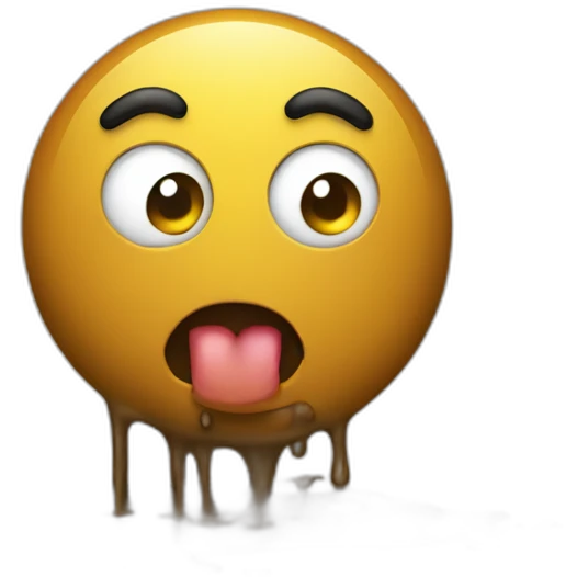 funny mud go pee emoji