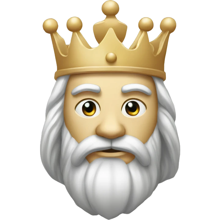 Chess Stone White King emoji