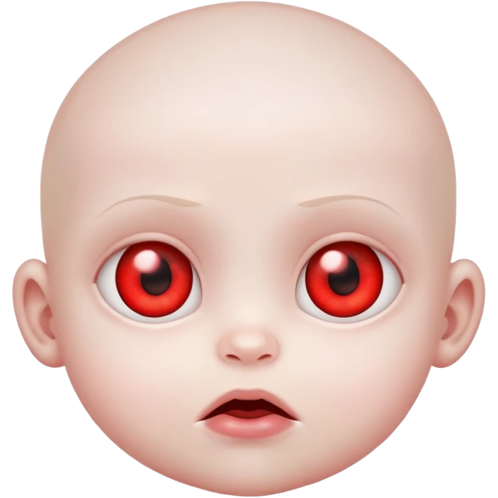 Evil baby emoji