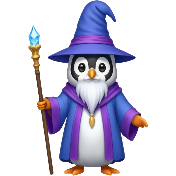 Penguin Wizard emoji