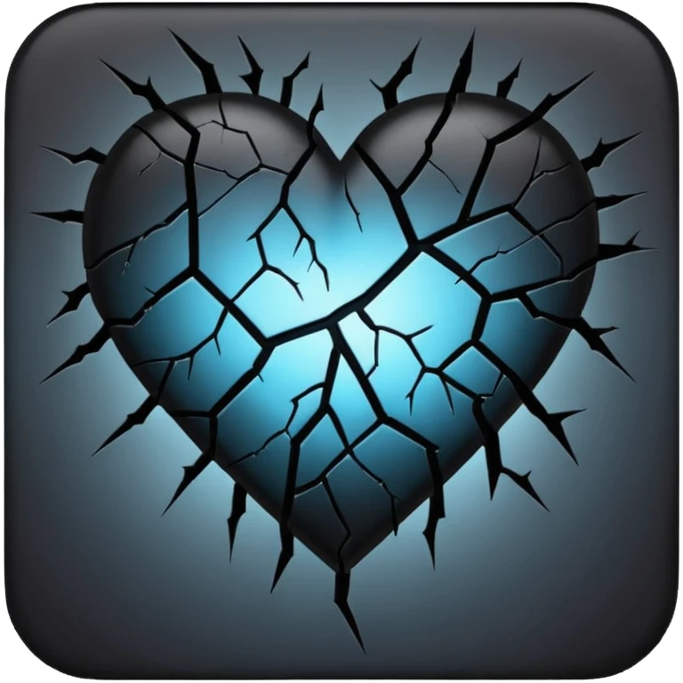 emo heart with night sky and rain emoji