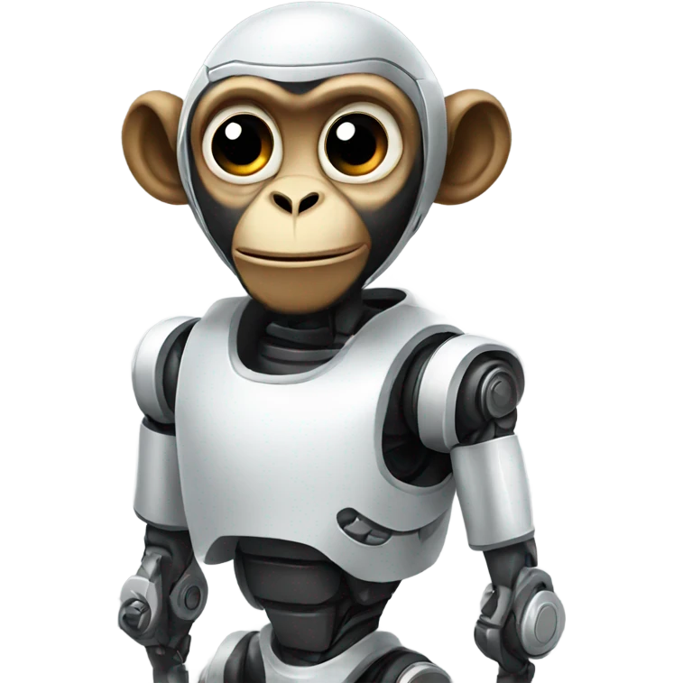 Robot monkey emoji