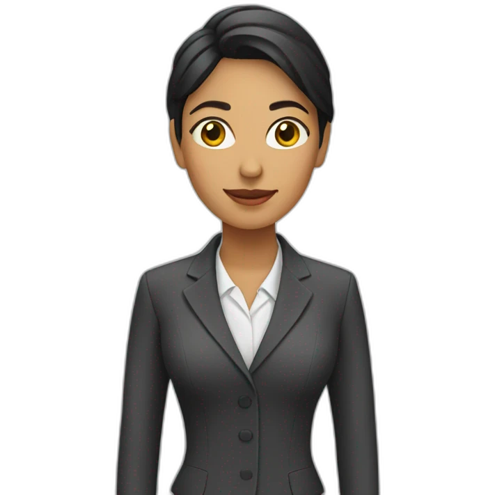 mujer con traje emoji