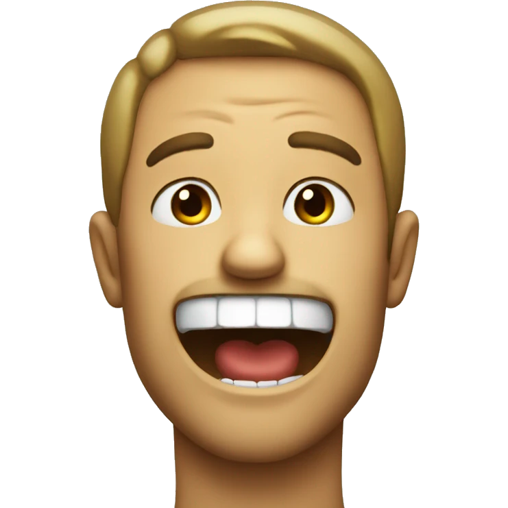 Bad smile face emoji