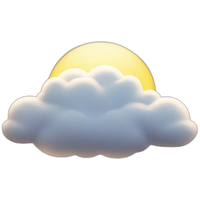 nuage et soleil emoji