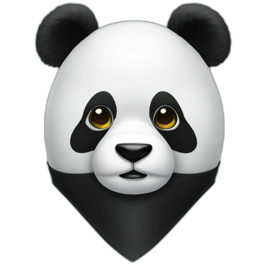 panda with a mask on emoji