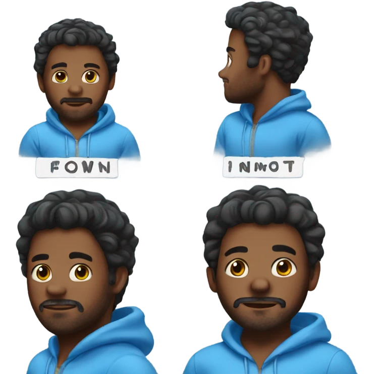 Man in a blue onesie emoji