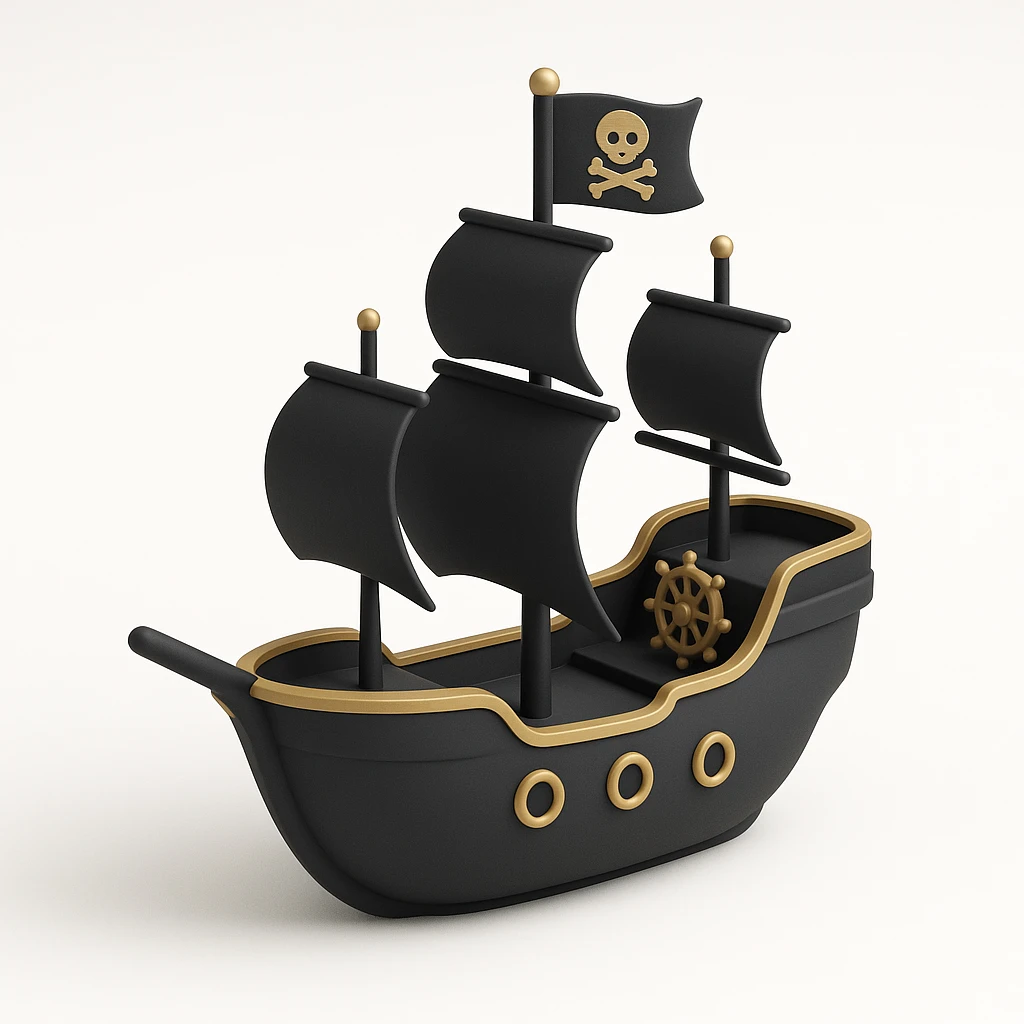 pirate ship emoji
