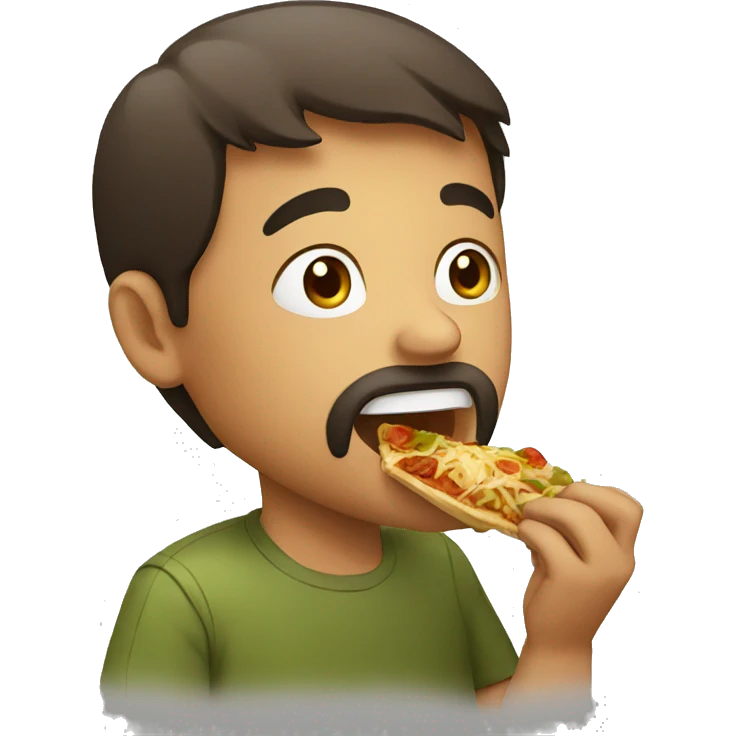A man eating lahmajoon emoji