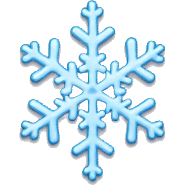 Melting snowflake emoji