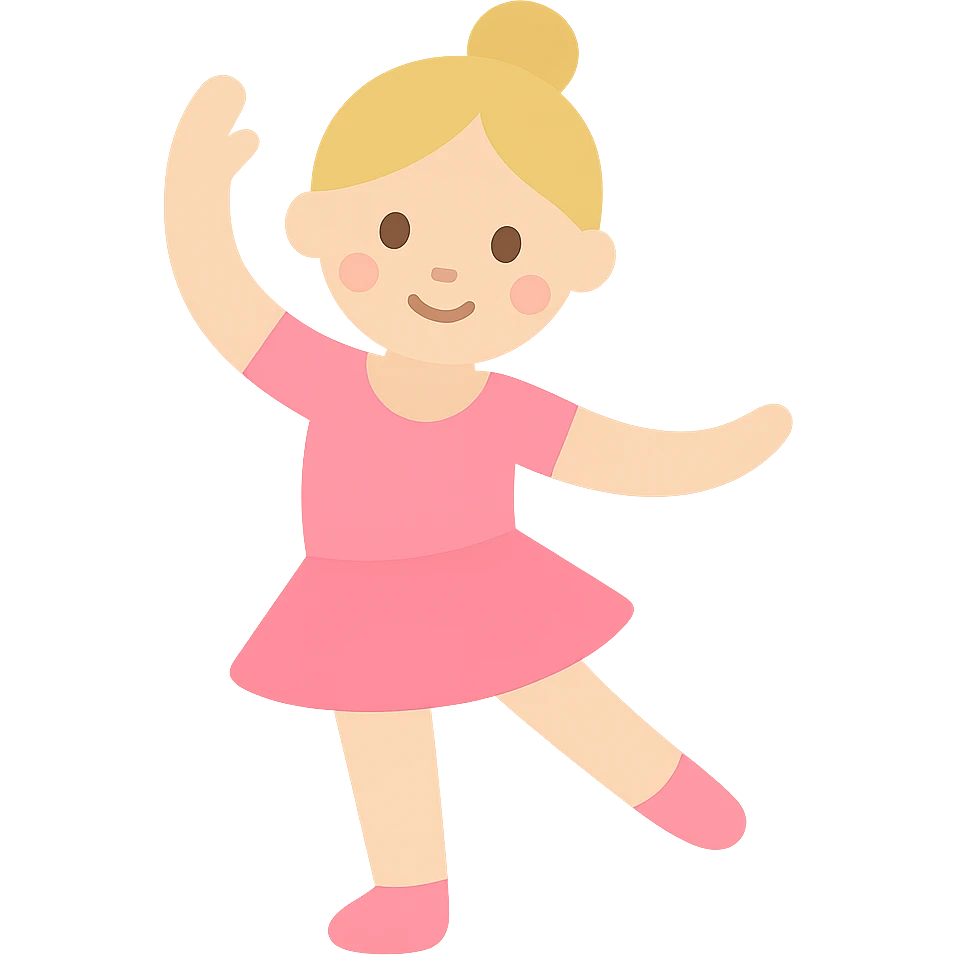 white baby girl dancer emoji
