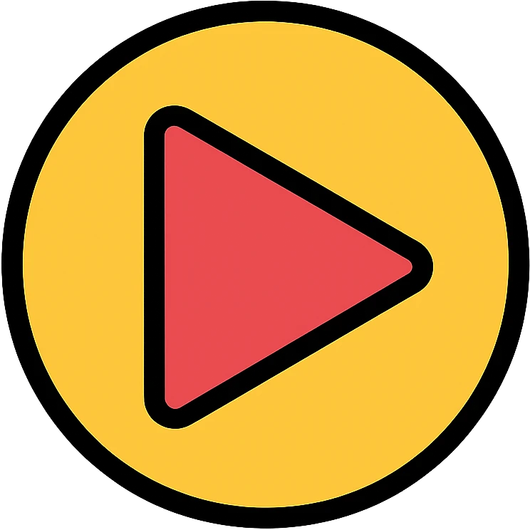 colored play button icon emoji