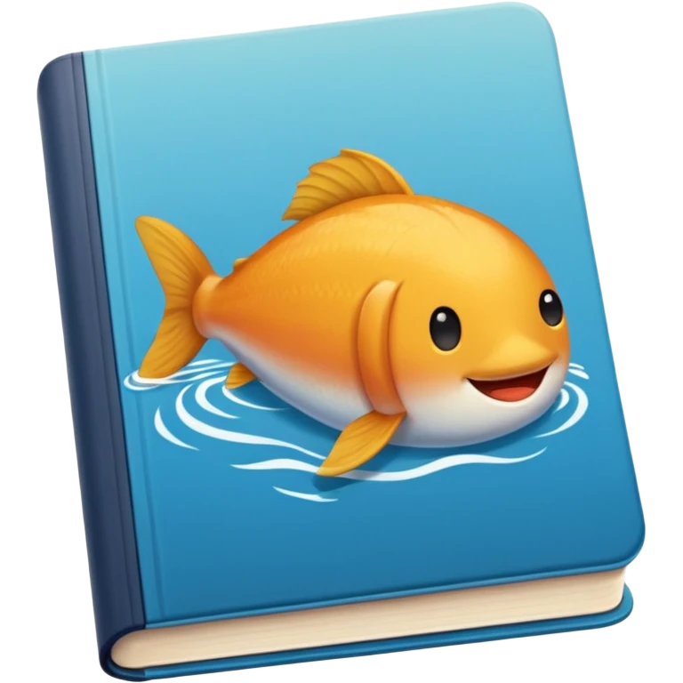 Livro cor salmão emoji