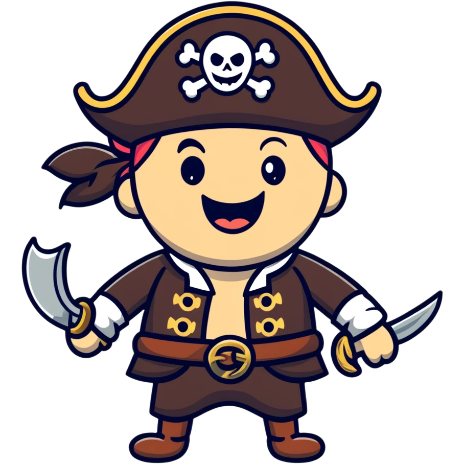 pirate laughing emoji