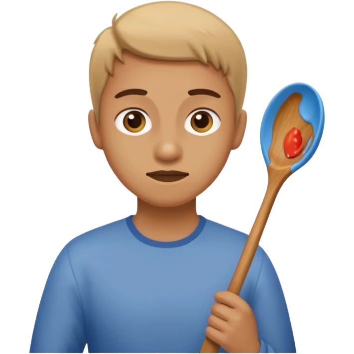 smacking a butt with a wooden spoon emoji