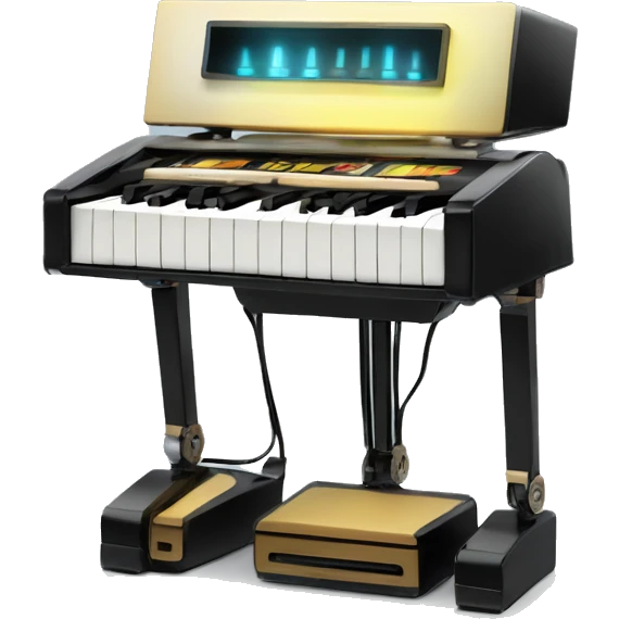 PianoKeys LED DaftPunk-style robot talk box emoji