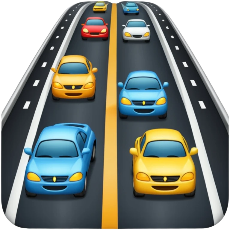 zipper merge in traffic emoji