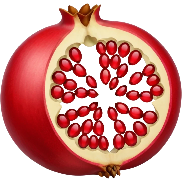Pomegranate inside  emoji