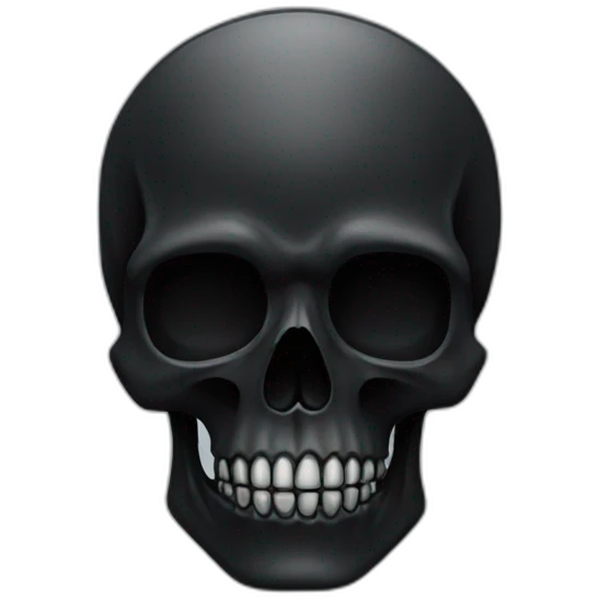 black skull emoji
