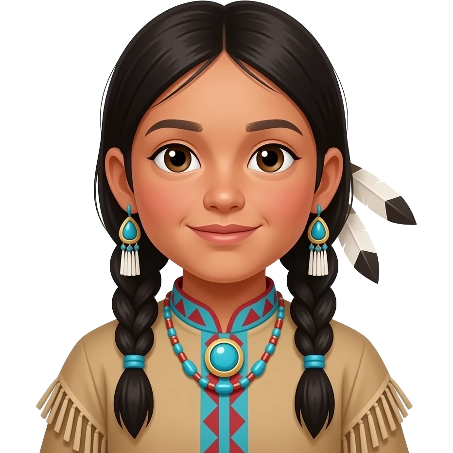Native American children emoji