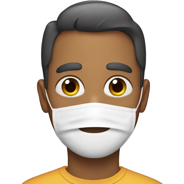 A dad with mask emoji