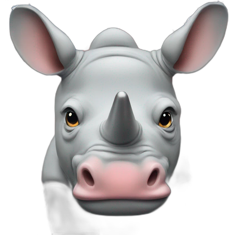 a patriotic rhino emoji