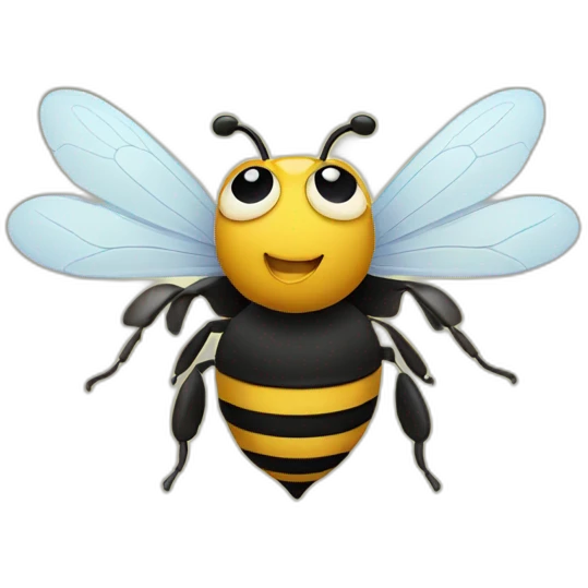cartoon bee emoji