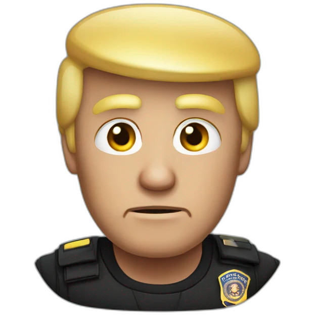 donald-trump-arrested emoji