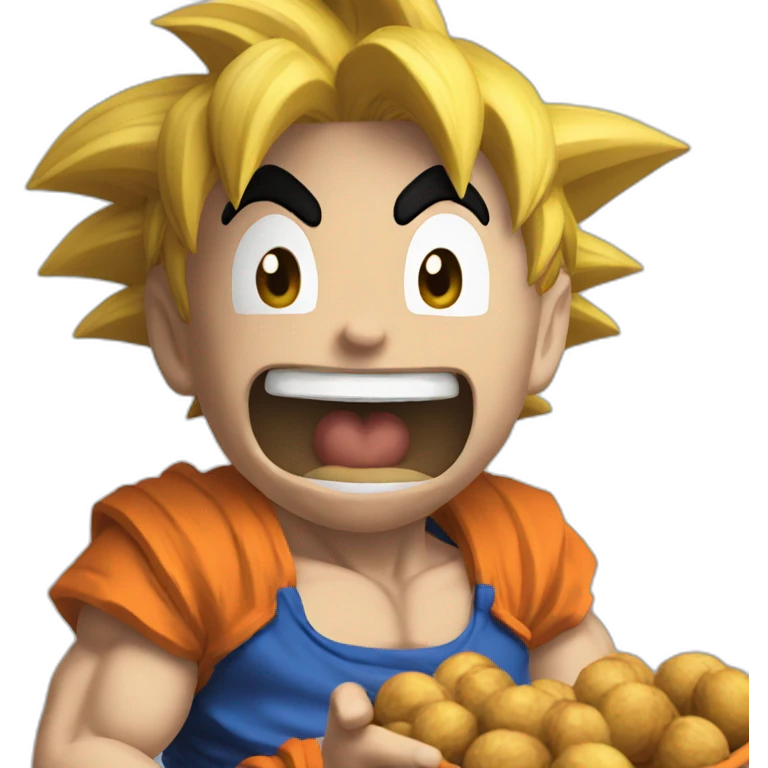 goku holding nuts emoji