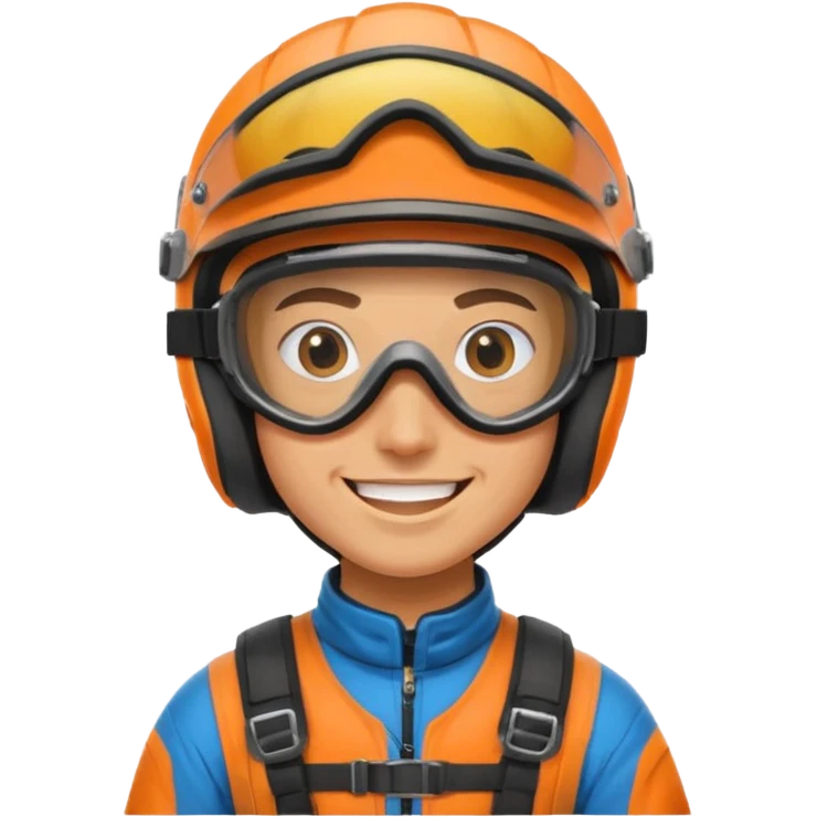 dirtbike rider face with helmet and goggles on emoji