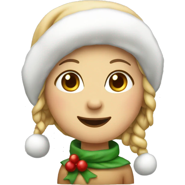 Christmas fingerbread girl emoji