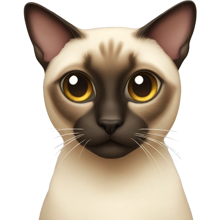 A Siamese cat emoji