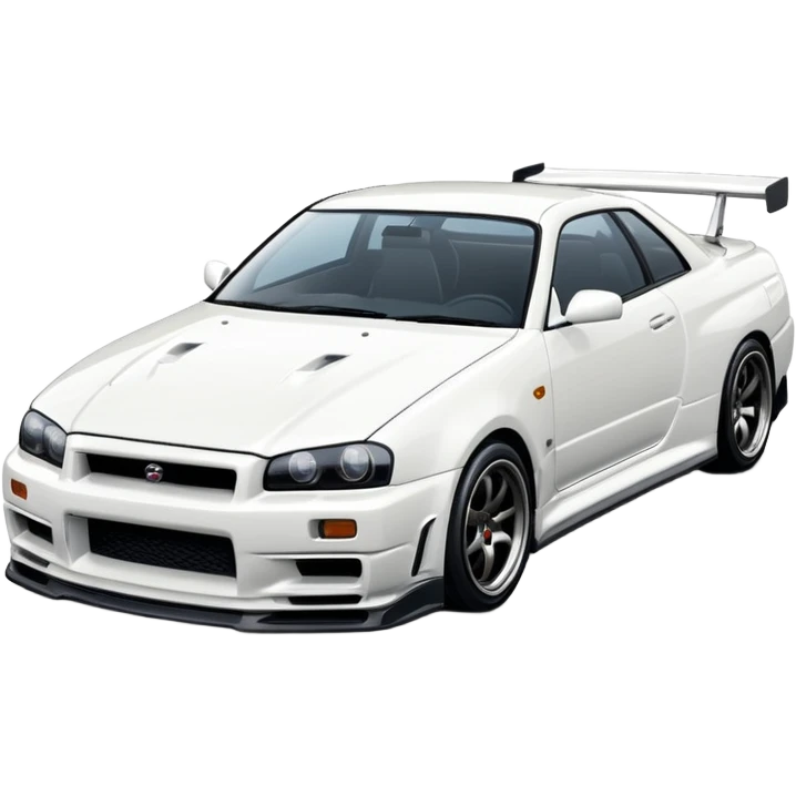 NISSAN SKILINE R34 White emoji