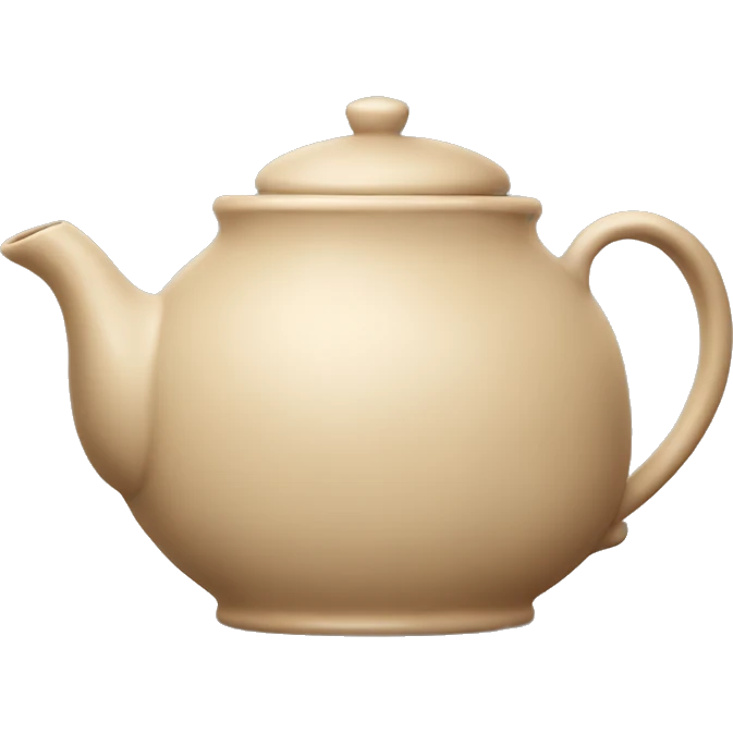 Beige teapot emoji