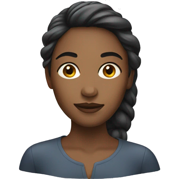 woman with clear, shiny skin emoji