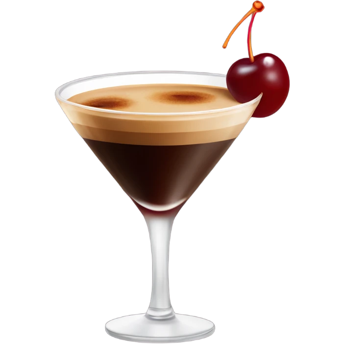 Cherry espresso martini emoji