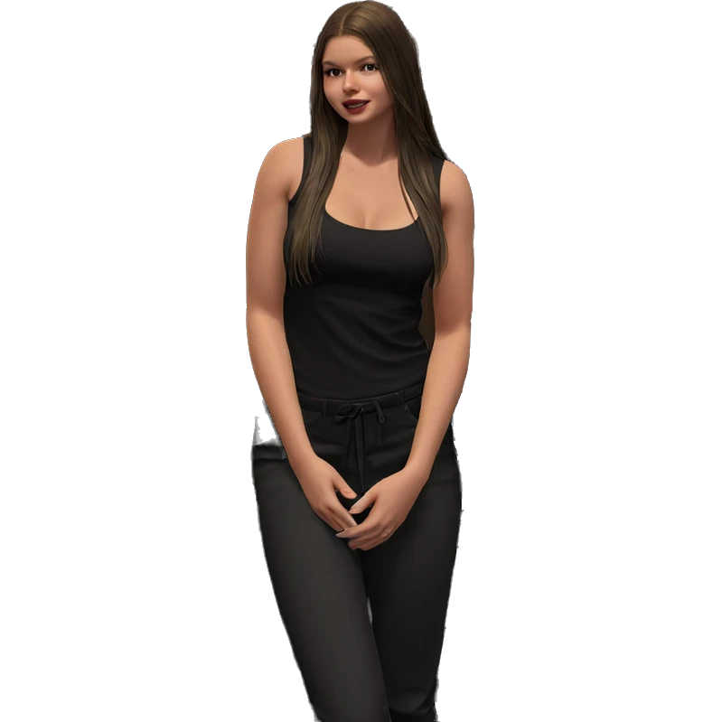 girl with car at night emoji