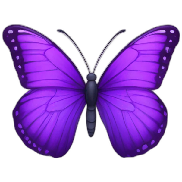 Purple butterfly emoji