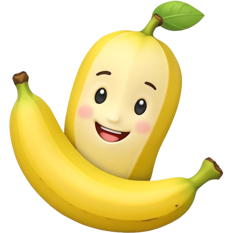 Cartoon cute banana toy emoji