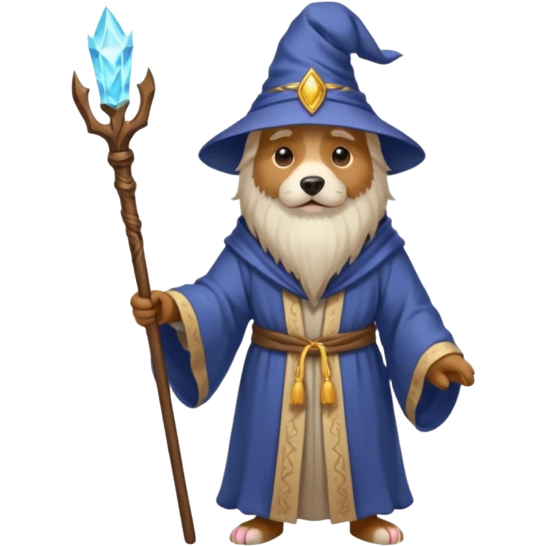 Dog wizard emoji