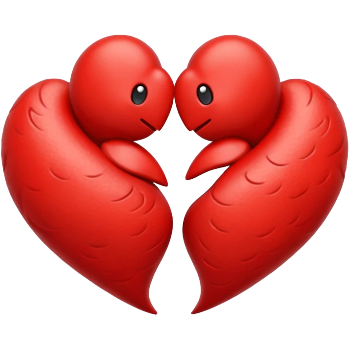 Hugging hearts emoji