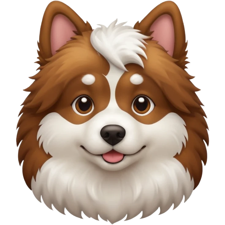 Dog with big ass emoji