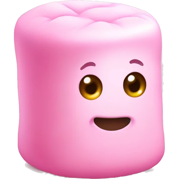 Marshmallow pink emoji