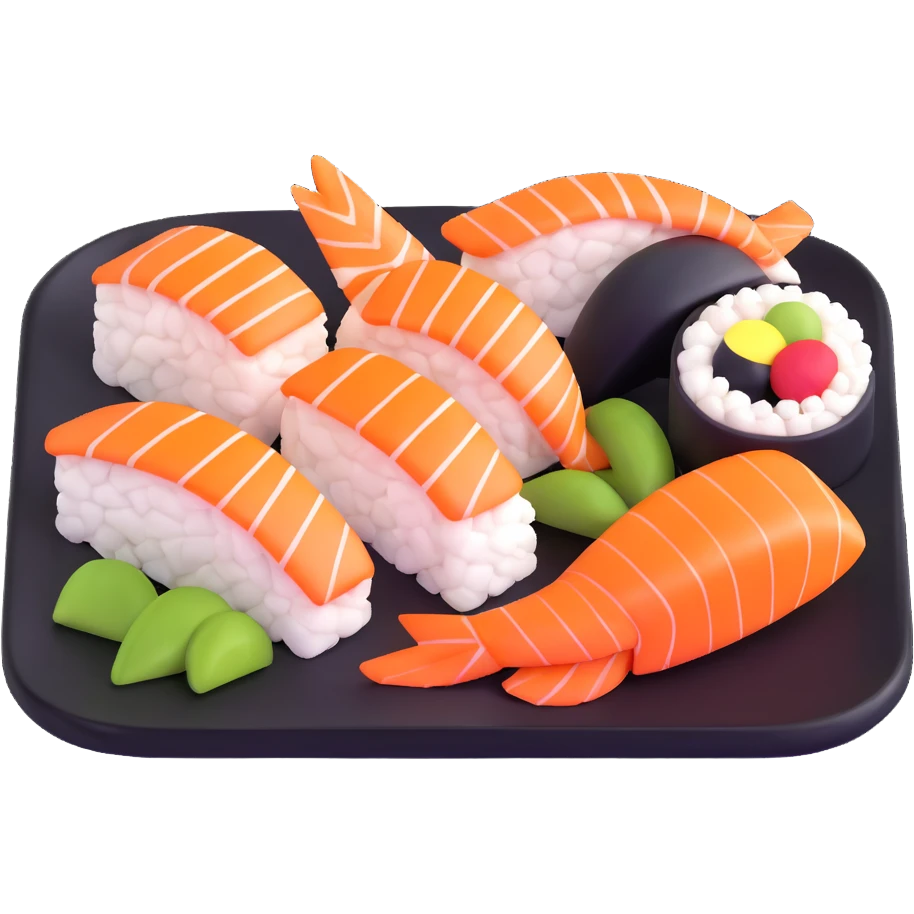 sushi plate emoji