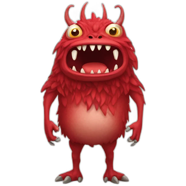 red hunan monster emoji