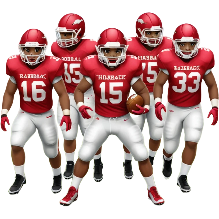 University of Arkansas football emoji
