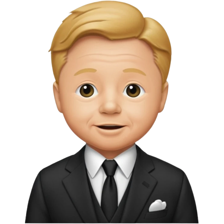 Mickey Rooney with suit emoji