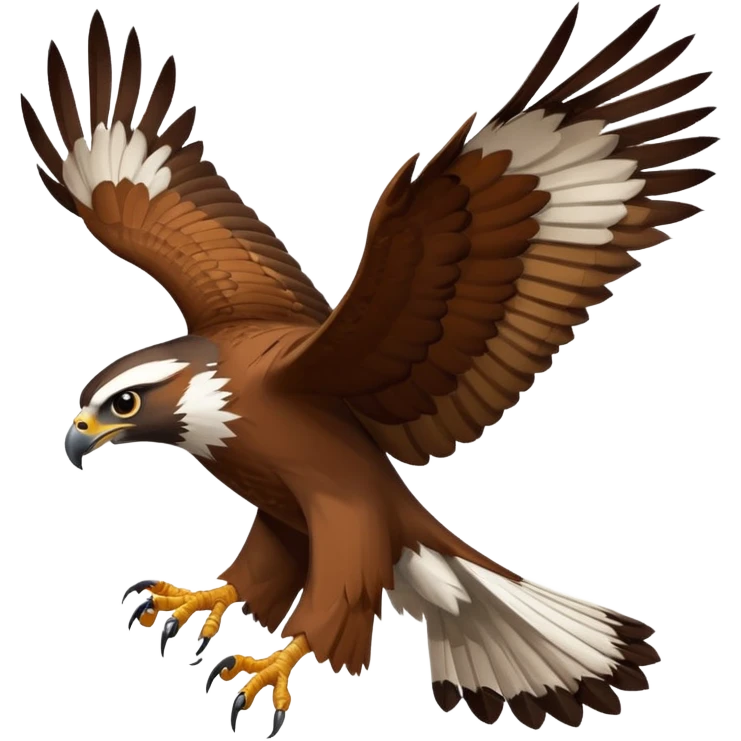 A mountain hawk emoji