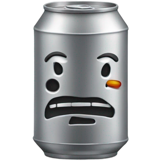 lata de metal con alcohol solido emoji